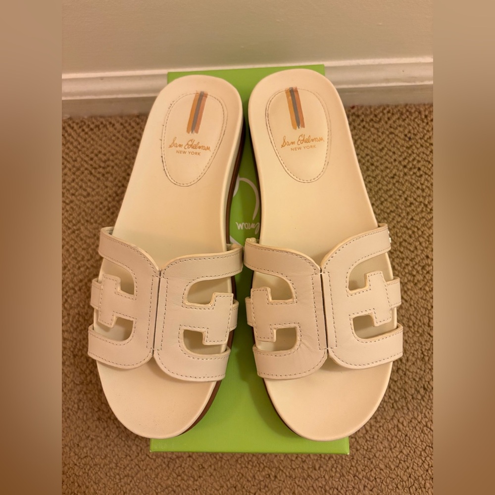 Sam Edelman Nettie Ivory Leather Sandal